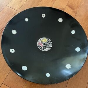 COUROC MCM Inlaid Serving Platter Coins Globe